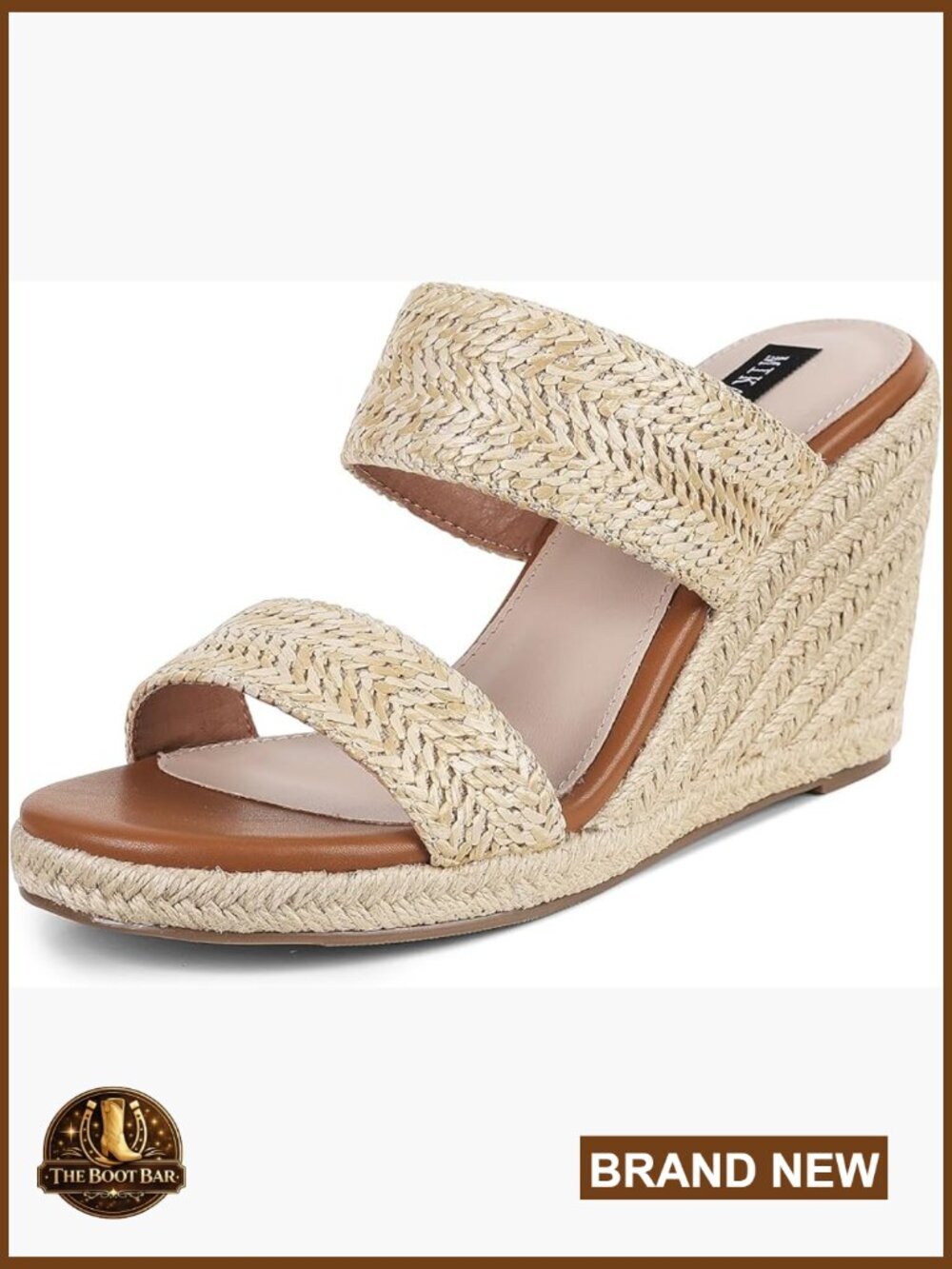 Women's Open Toe Platform Wedge Sandals Espadrilles Mules Slides